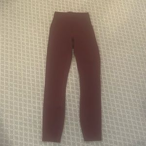 Wunder Train High-Rise Tight 25” - Red Merlot | Lululemon